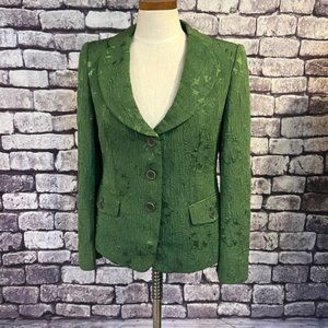 Armani Collezioni Green Long Sleeve Fully Lined Jacket Size 8